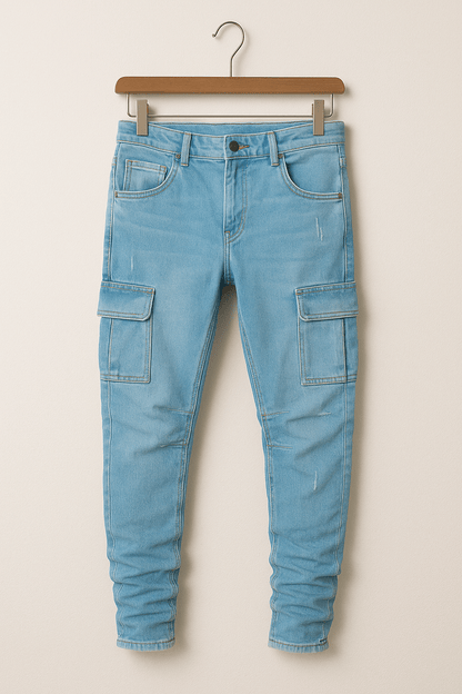 Valerio | Herre Cargobukser i Stretch Slim Fit
