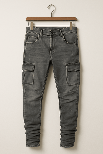 Valerio | Herre Cargobukser i Stretch Slim Fit