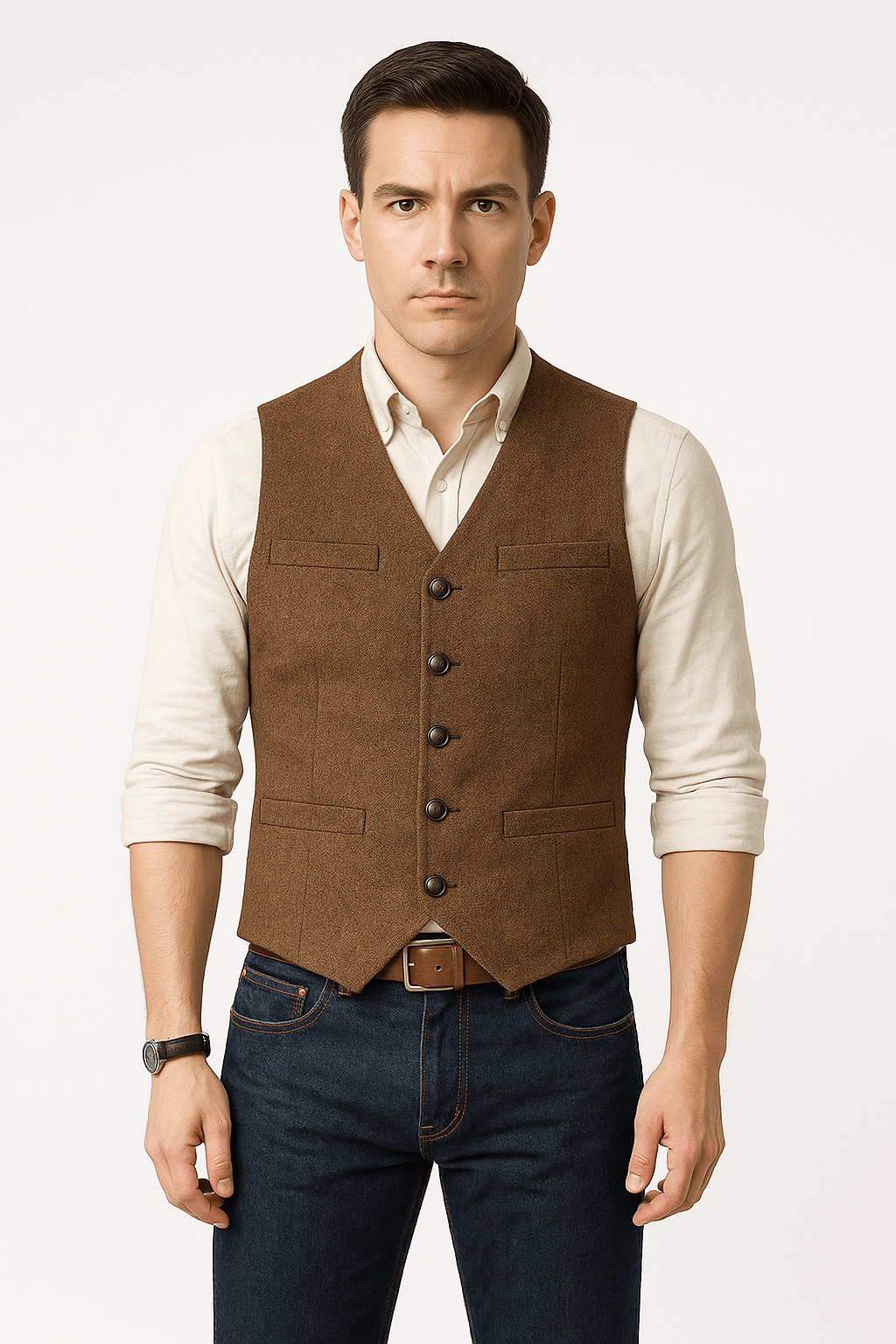 Silvano | Klassisk Herrevest i Slim-Fit til Festlige og Smart Casual Looks