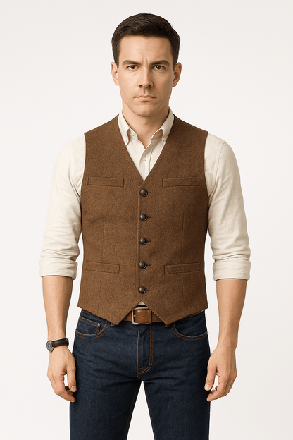 Silvano | Klassisk Herrevest i Slim-Fit til Festlige og Smart Casual Looks