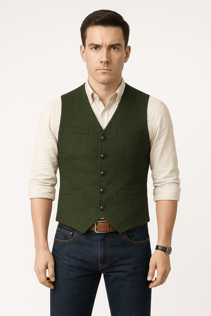 Silvano | Klassisk Herrevest i Slim-Fit til Festlige og Smart Casual Looks