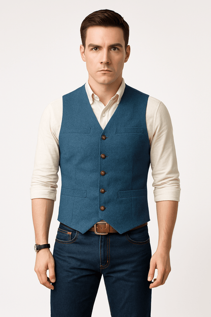 Silvano | Klassisk Herrevest i Slim-Fit til Festlige og Smart Casual Looks