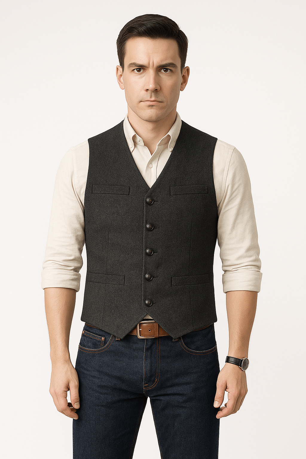 Silvano | Klassisk Herrevest i Slim-Fit til Festlige og Smart Casual Looks