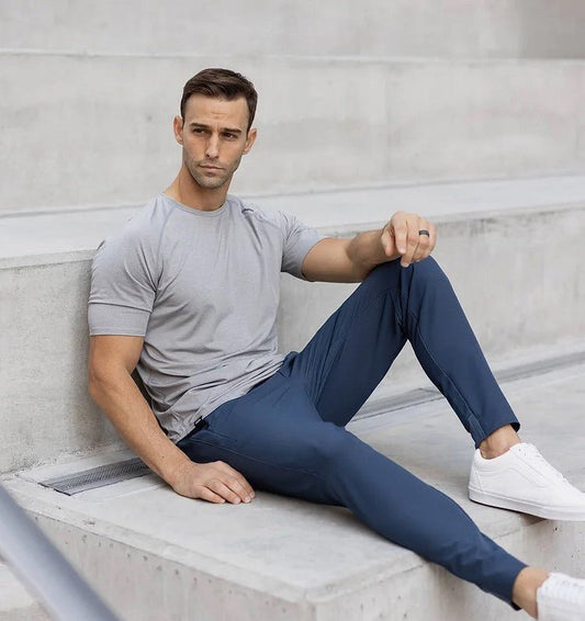 Nilo | Slim Fit Joggingbukser til Herrer med Taperede Ben og Elastisk Talje