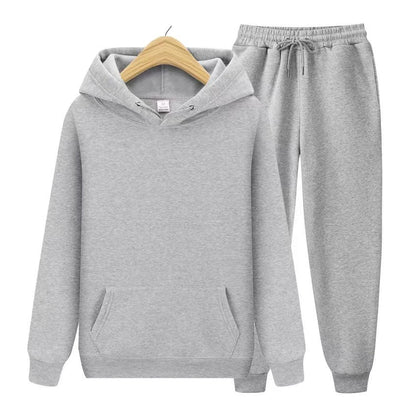 Rivano | Unisex Hættetrøje Sæt med Joggingbukser og Bindebånd