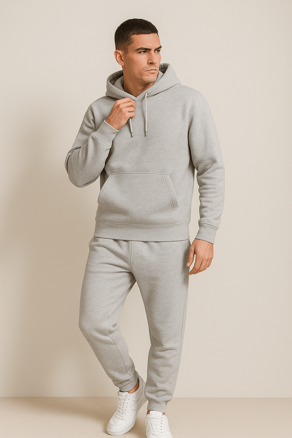 Rivano | Unisex Hættetrøje Sæt med Joggingbukser og Bindebånd
