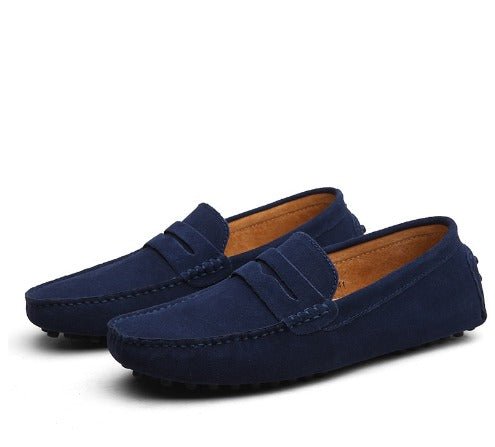 Lazaro | Loafers Til Mænd i Ruskindlook Med Skridsikker Noppesål