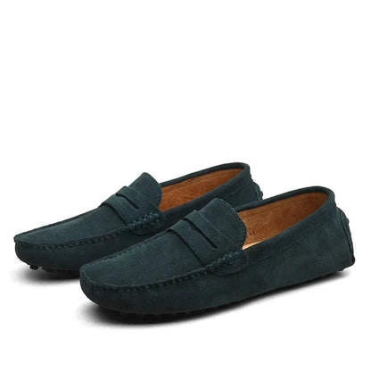 Lazaro | Loafers Til Mænd i Ruskindlook Med Skridsikker Noppesål