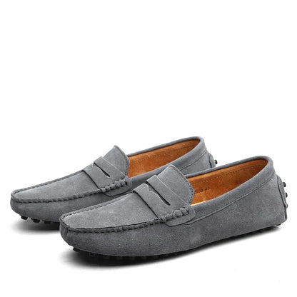 Lazaro | Loafers Til Mænd i Ruskindlook Med Skridsikker Noppesål