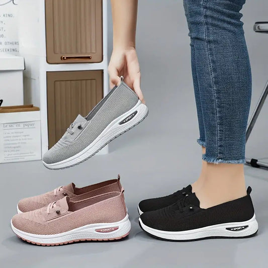 Luniva™ | Damer Slip-On Sneakers Letvægts | Åndbart Mesh Indstigningsmodel med Skridsikker Sål