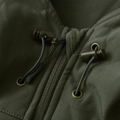Mace™ | Vand- Og Vindtæt Softshell Jakke Med Fleeceforing | Taktisk Outdoorjakke Med Hætte Og Flere Lynlåslommer