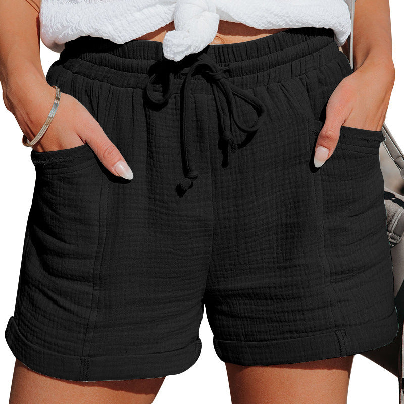 Noemi | Luftige Bomuldsshorts med Snøre til Damer