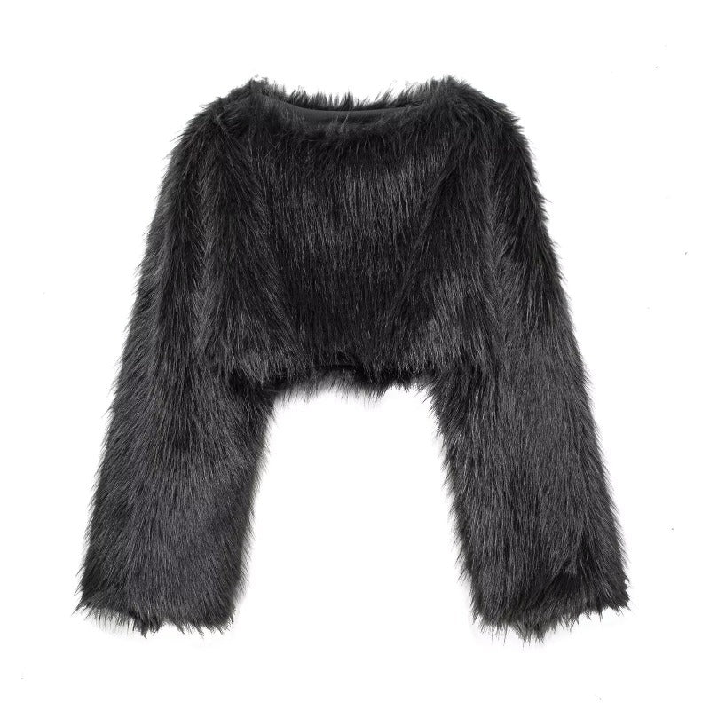 Arden | Cropped Faux Fur Jakke