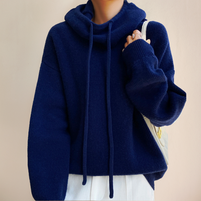 Malou | Strikket Hoodie Damer