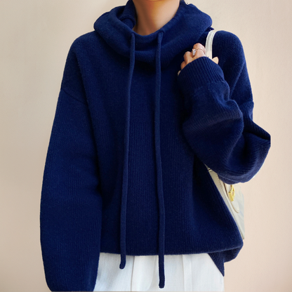 Malou | Strikket Hoodie Damer