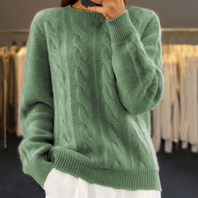 Elena™ | Varm Strikket Damer Sweater med Stilfuldt Design og Superblød Komfort
