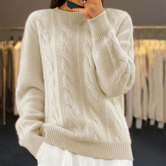 Elena™ | Varm Strikket Damer Sweater med Stilfuldt Design og Superblød Komfort