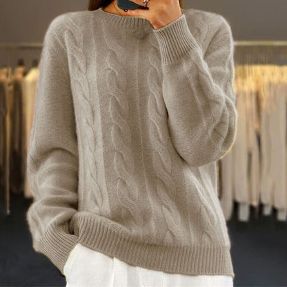 Elena™ | Varm Strikket Damer Sweater med Stilfuldt Design og Superblød Komfort
