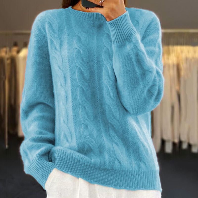 Elena™ | Varm Strikket Damer Sweater med Stilfuldt Design og Superblød Komfort