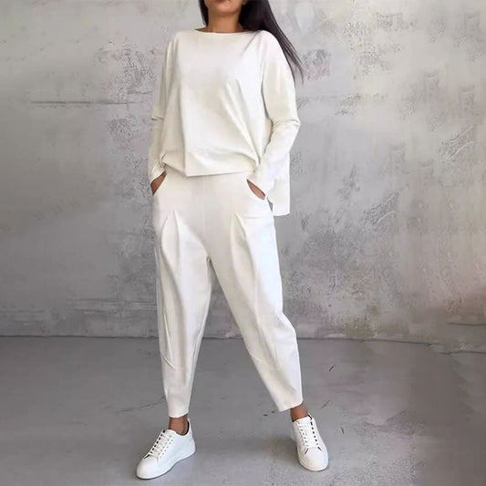 Wilma™ | Casual To-delt Relax Sæt med Enkelt Design og Komfortabel Pasform