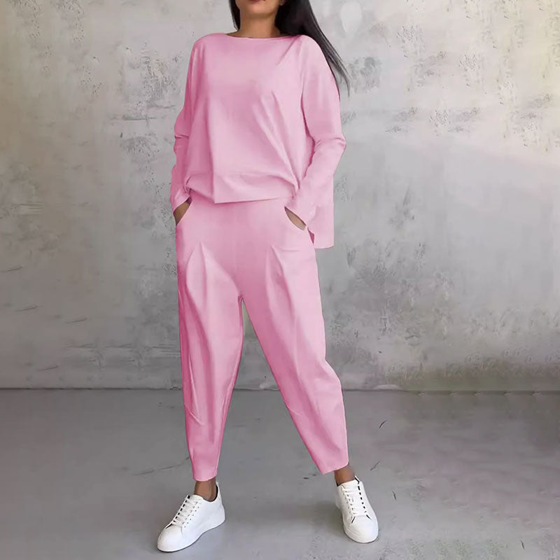 Wilma™ | Casual To-delt Relax Sæt med Enkelt Design og Komfortabel Pasform