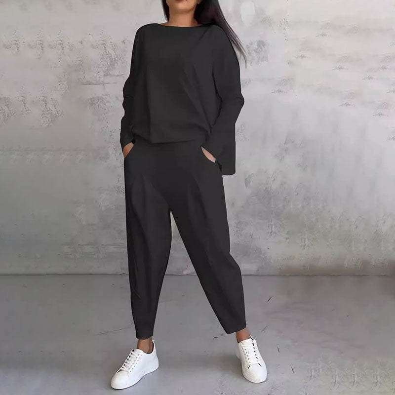 Wilma™ | Casual To-delt Relax Sæt med Enkelt Design og Komfortabel Pasform
