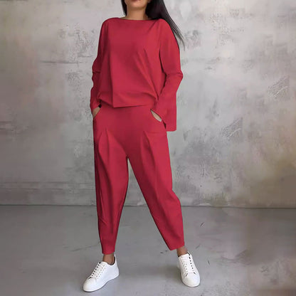 Wilma™ | Casual To-delt Relax Sæt med Enkelt Design og Komfortabel Pasform