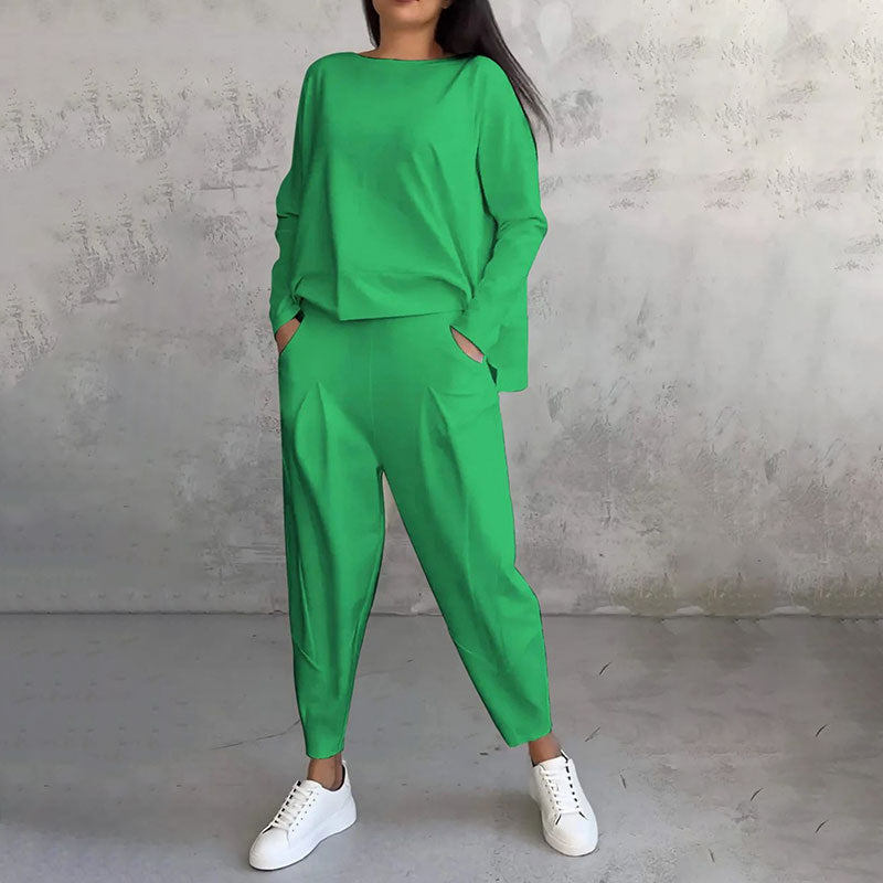 Wilma™ | Casual To-delt Relax Sæt med Enkelt Design og Komfortabel Pasform
