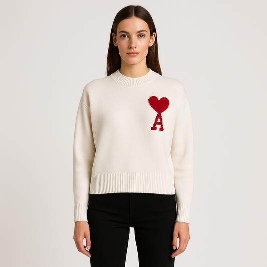 Adrien | Strikket Logo Sweater Unisex